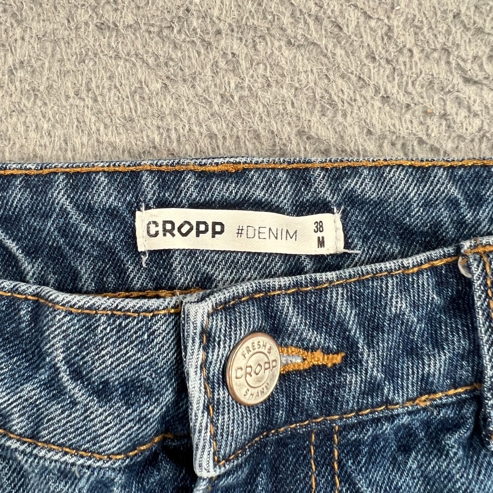 Cropp Denim Skirt Women's M Blue Denim Mini Skirt Short Button - Picture 2 of 9
